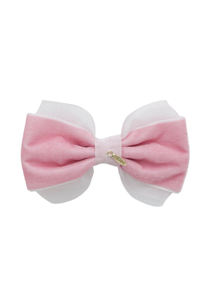 Demi Velvet Bow Clip - Dusty Rose