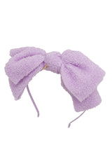 Fuzzy Floppy Headband - Lilac Purple