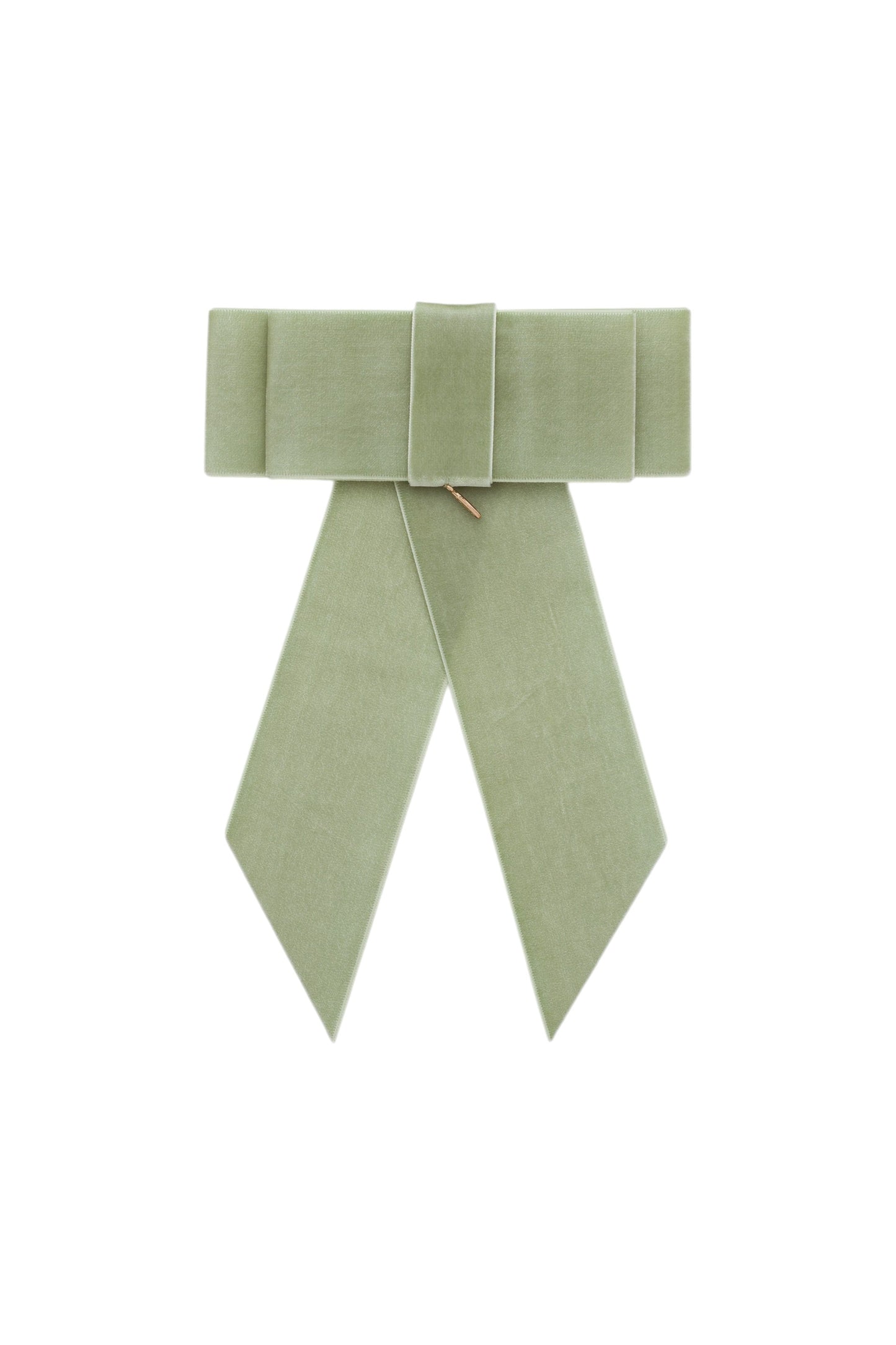 The Gala Bow Clip - Antique Green