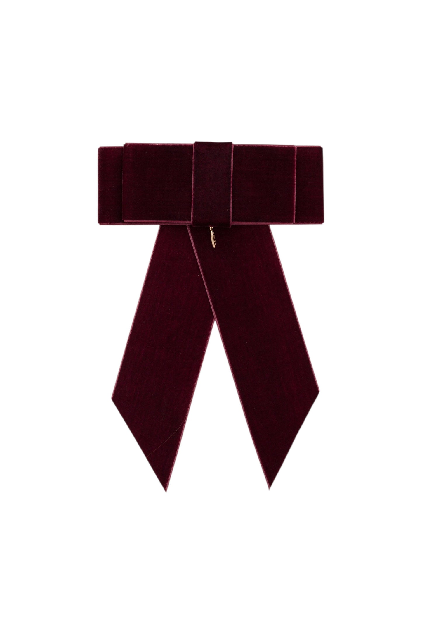 The Gala Bow Clip - Burgundy