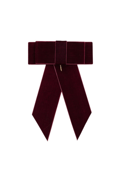 The Gala Bow Clip - Burgundy