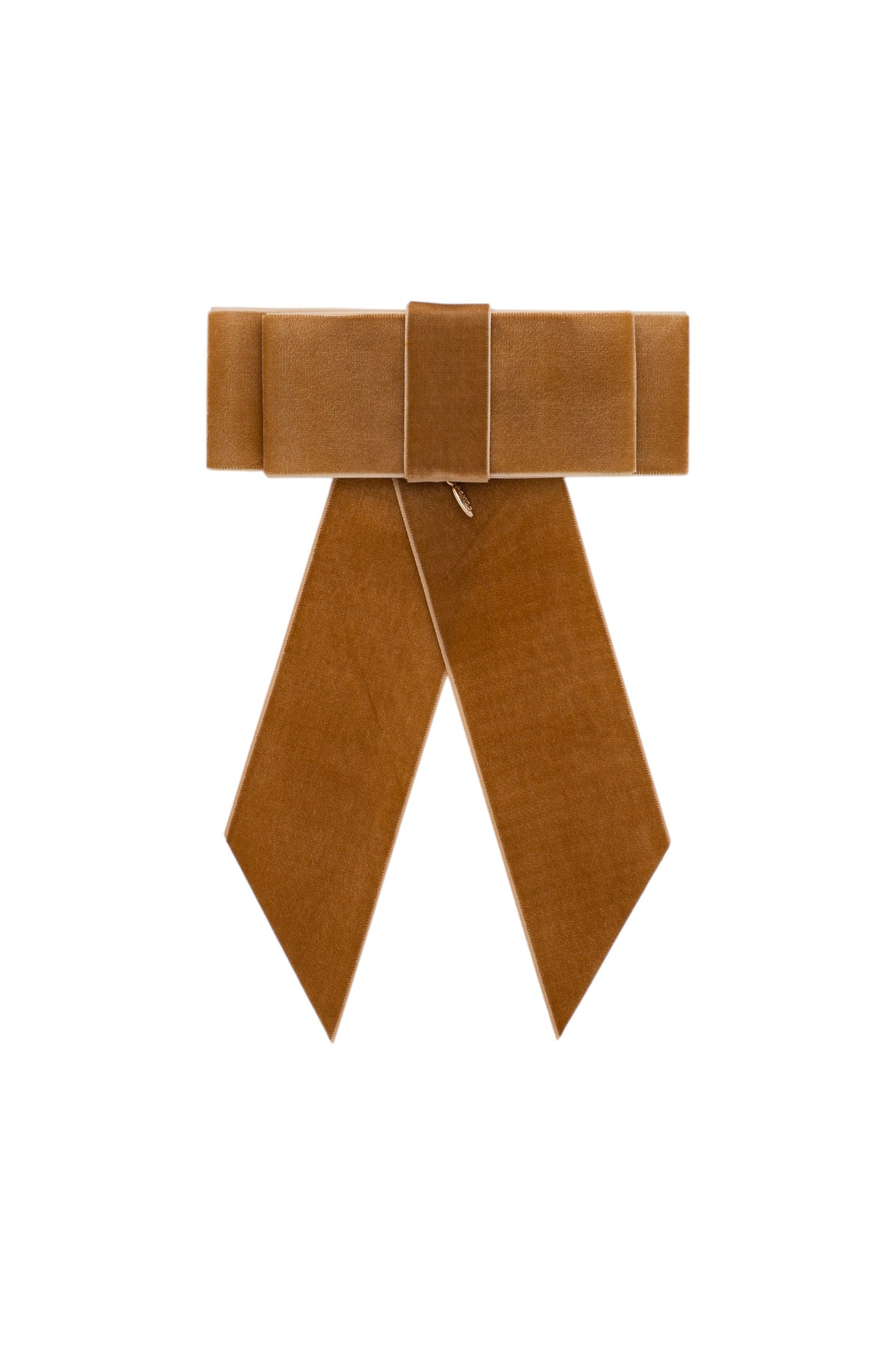 The Gala Bow Clip - Camel