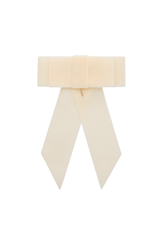 The Gala Bow Clip - Ivory