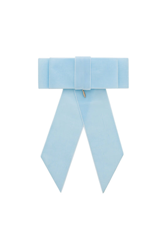 The Gala Bow Clip - Baby Blue