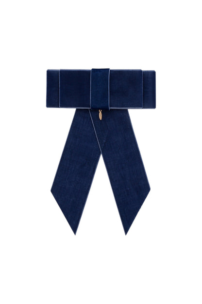 The Gala Bow Clip - Navy
