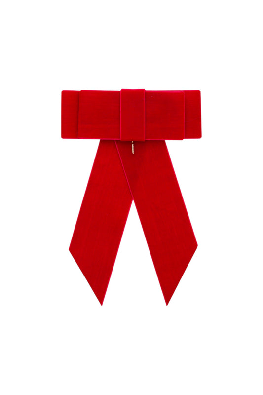The Gala Bow Clip - Red