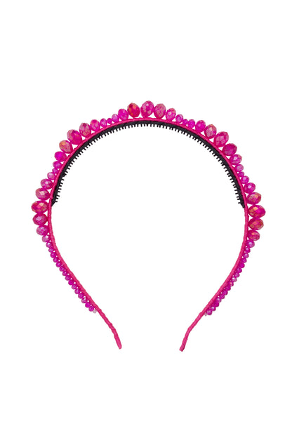 Glass Waves Headband - Raspberry Rose Hot Pink