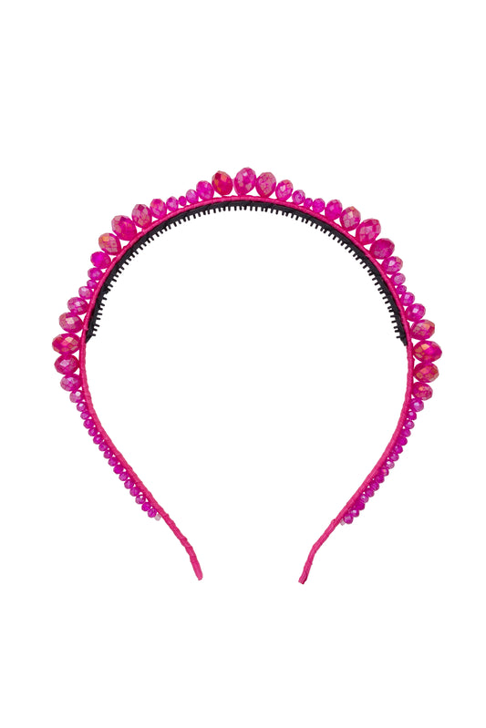 Glass Waves Headband - Raspberry Rose Hot Pink