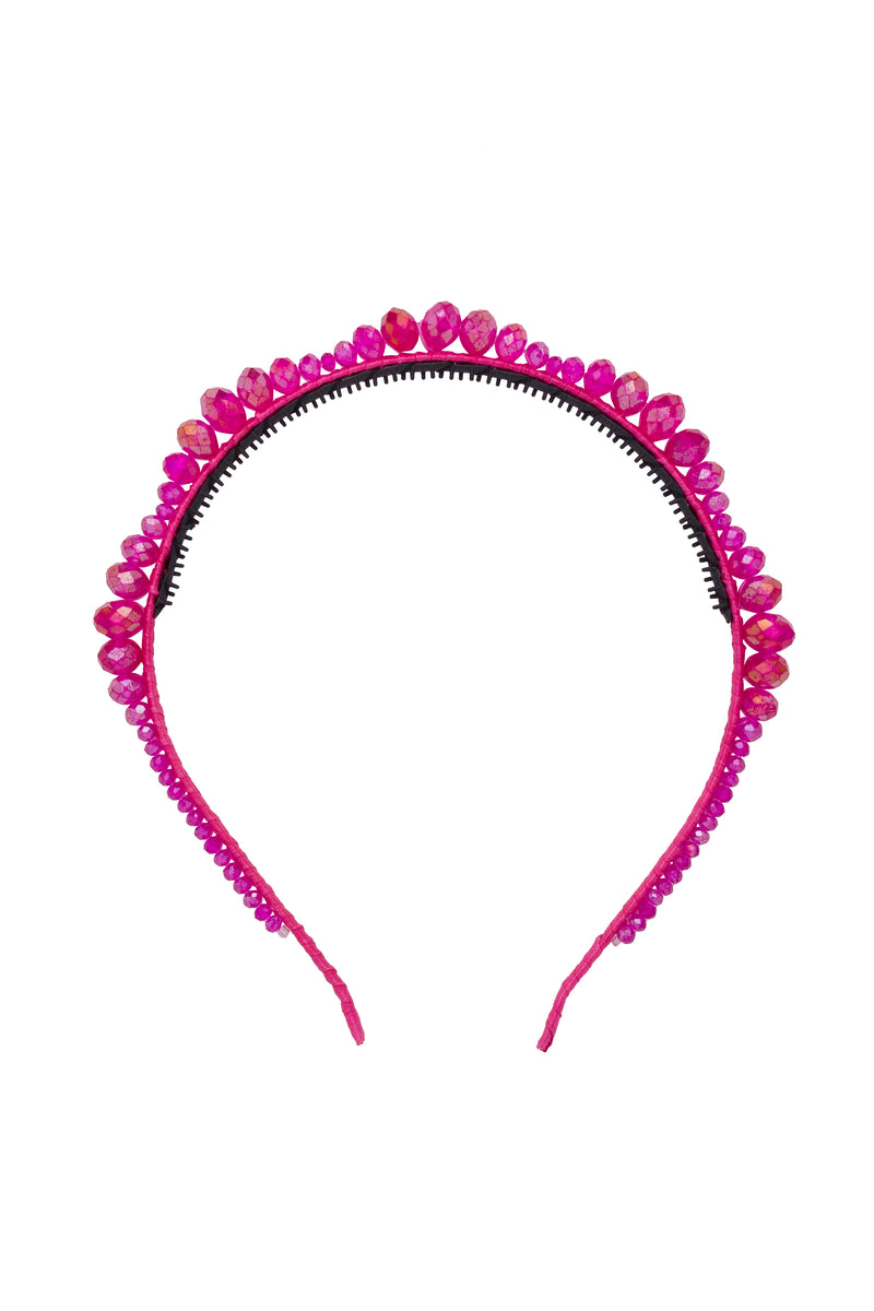 Glass Waves Headband - Raspberry Rose Hot Pink