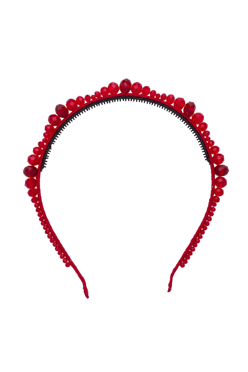 Glass Waves Headband - Red
