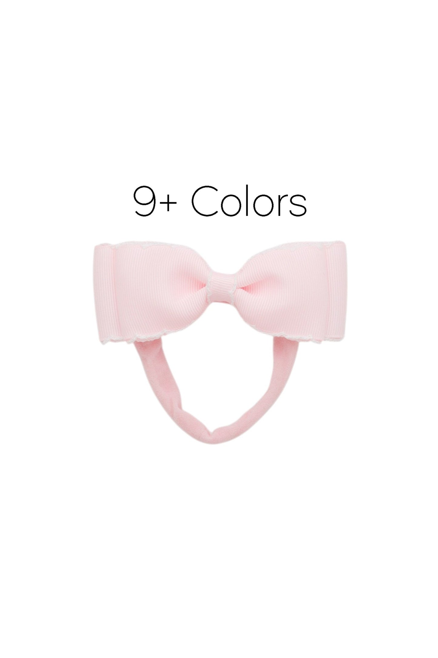 Heather Moonstitch Bow Newborn - Available in 10 Colors