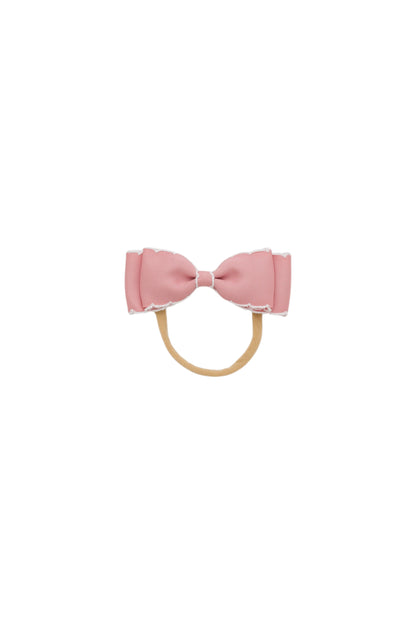 Heather Moonstitch Bow Newborn - Available in 10 Colors
