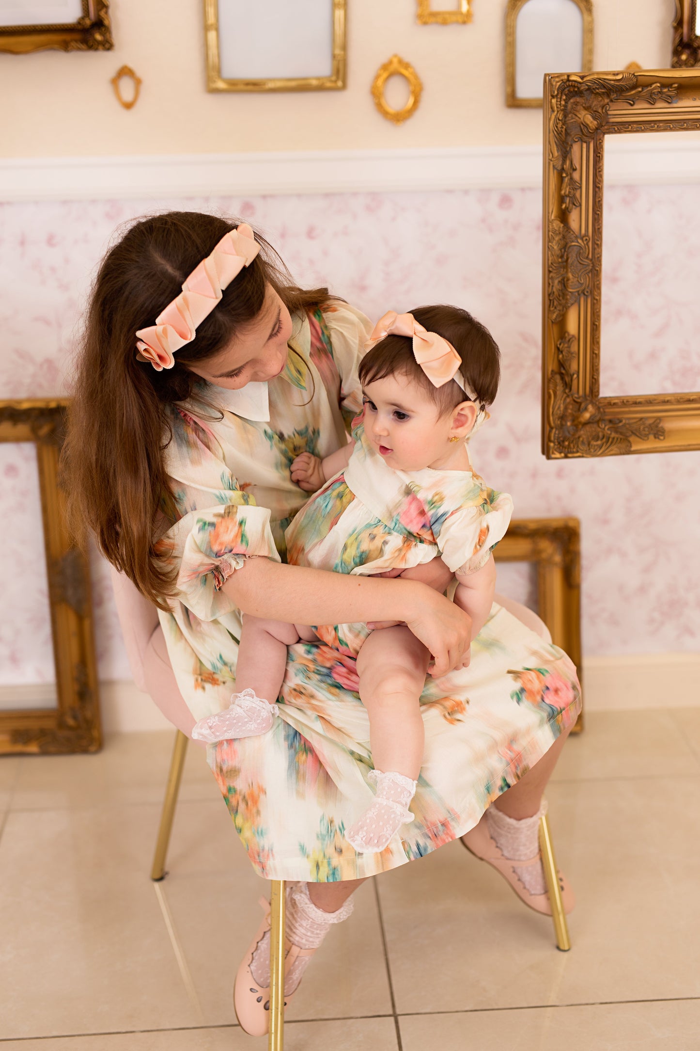 Cascading Duo Headband - Spring Moss