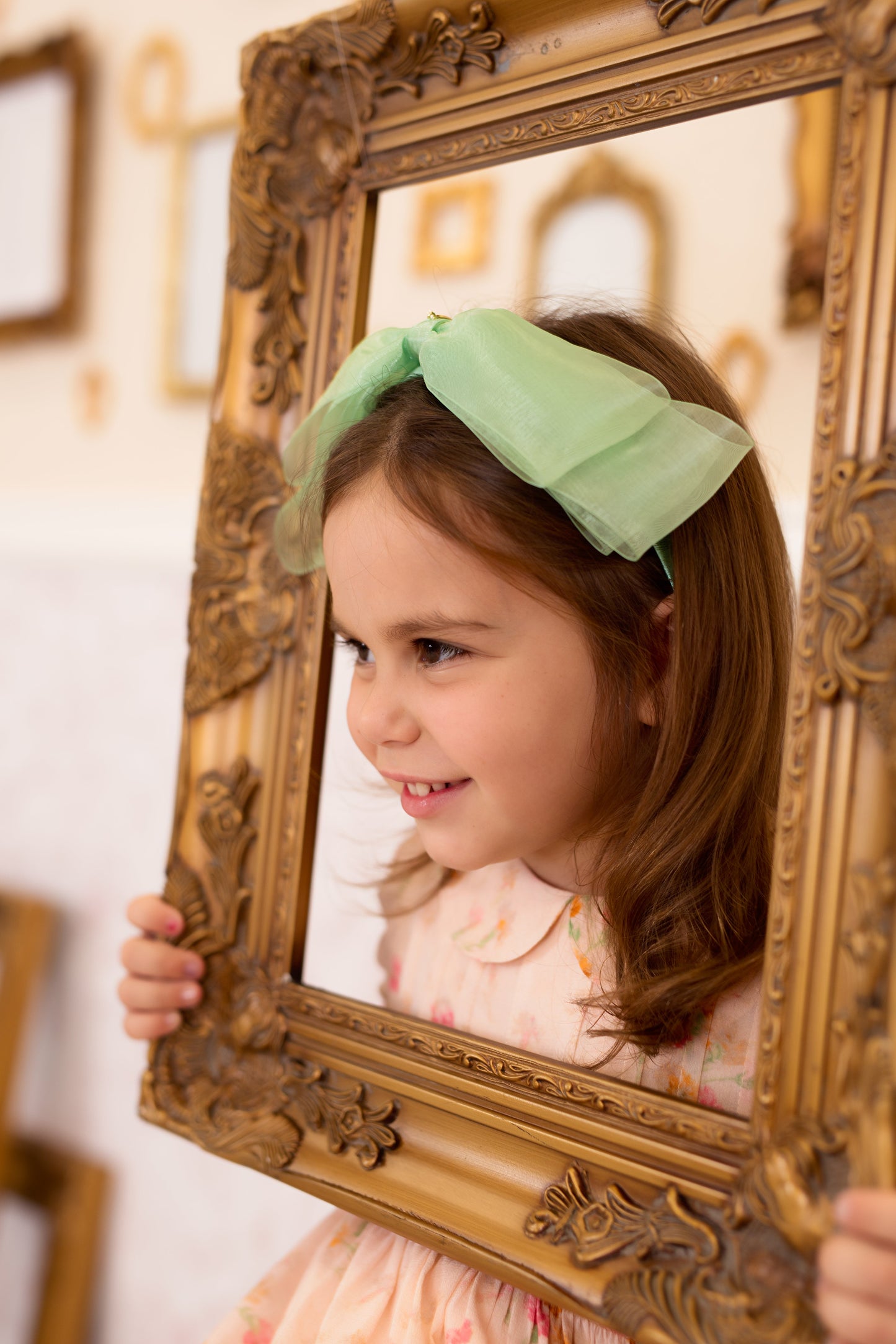 Heather Organza Headband - Navy