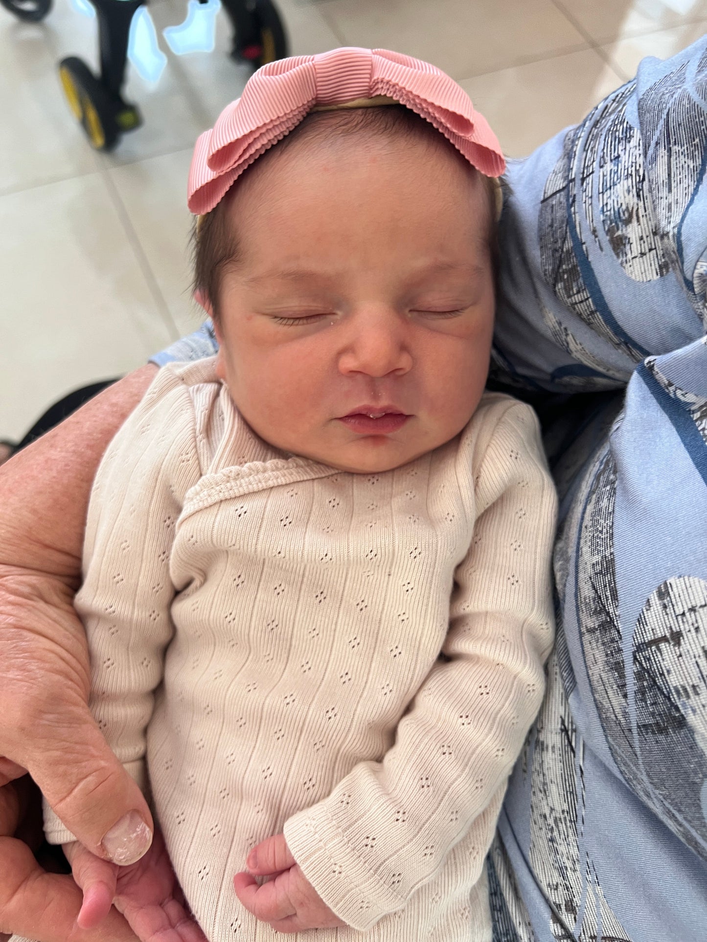 Heather Petersham Bow Newborn - Available in 9 Colors