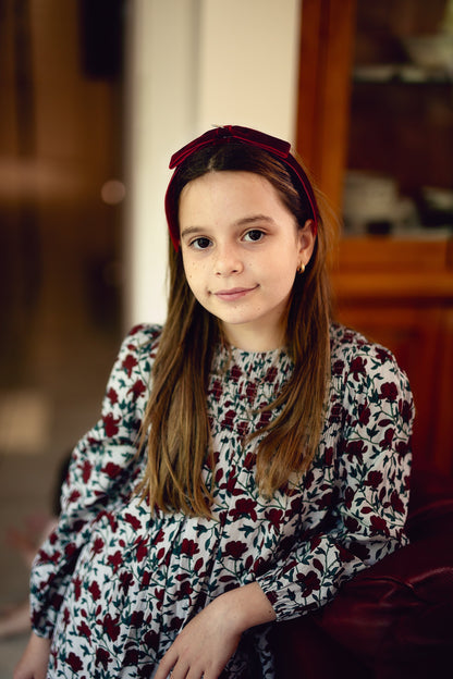 Matilda Velvet Headband - Rose *NEW COLOR*