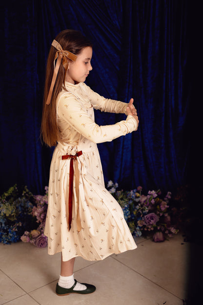 Arabesque Velvet Large Clip - Antique Green