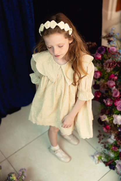 Tendu Velvet Bow Headband - Forest Green Moss