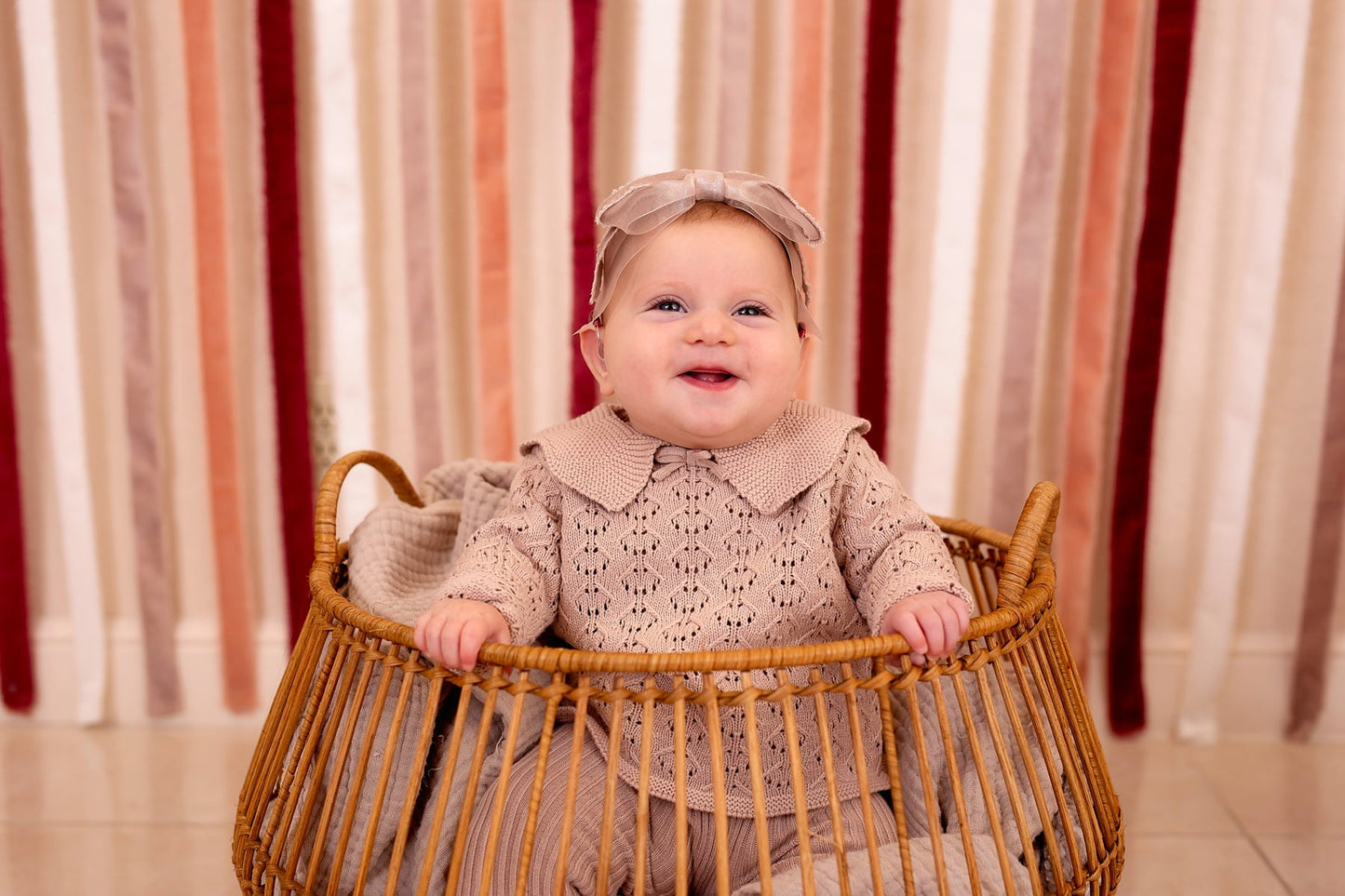Primrose Bow Wrap - Red (Handmade in the USA!)