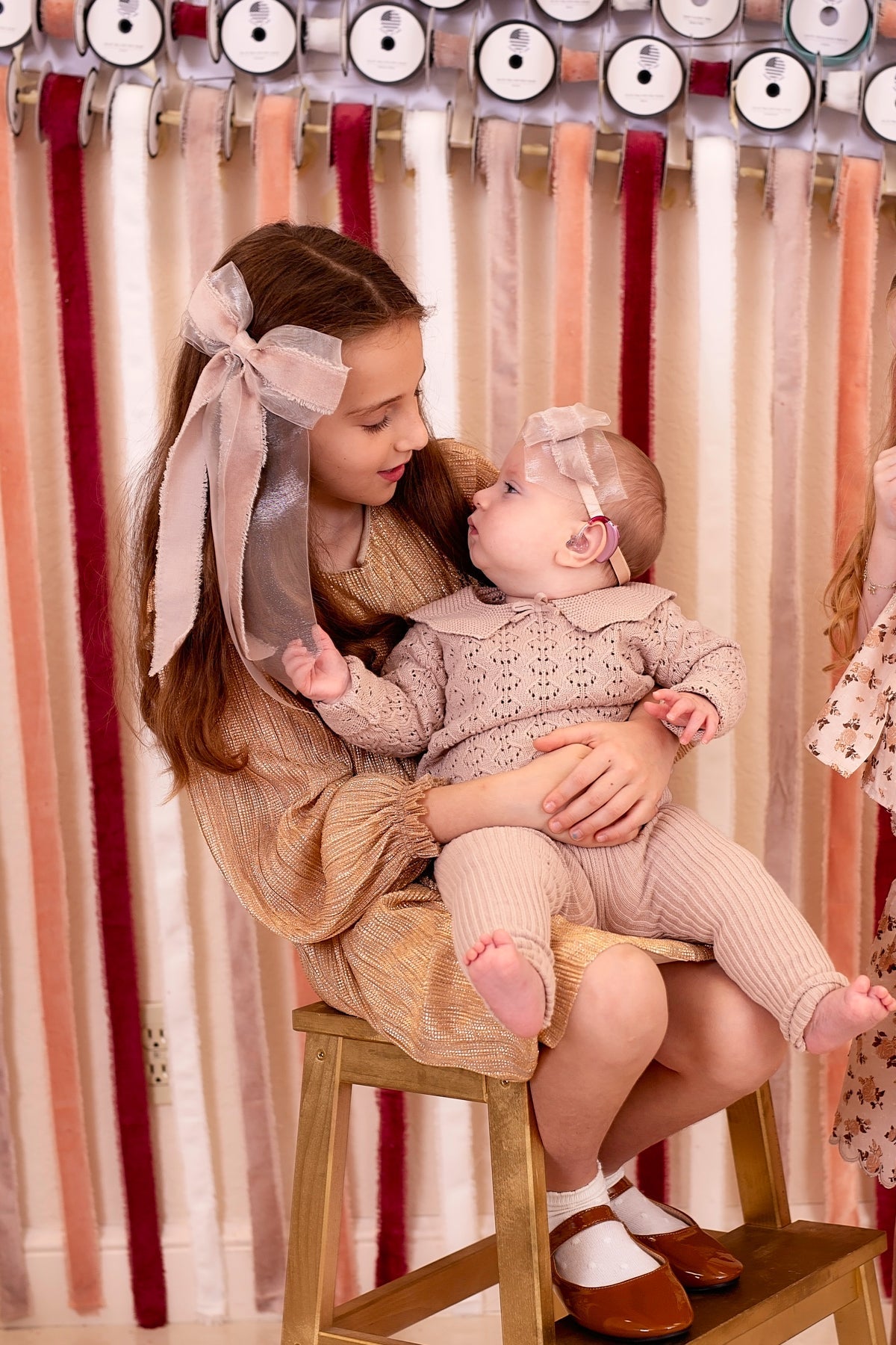 Primrose Princess Long Tail Bow Clip - Spruce Green (Handmade in the USA!)