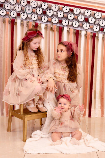 Primrose Bow Headband - Red (Handmade in the USA!)