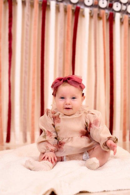 Primrose Bow Wrap - Red (Handmade in the USA!)