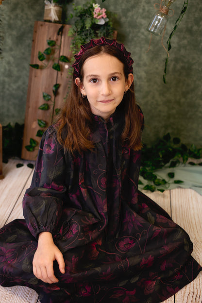 Velvet Ripple Headband - Red