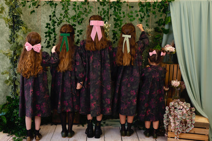 Dahlia Velvet Clip - Black