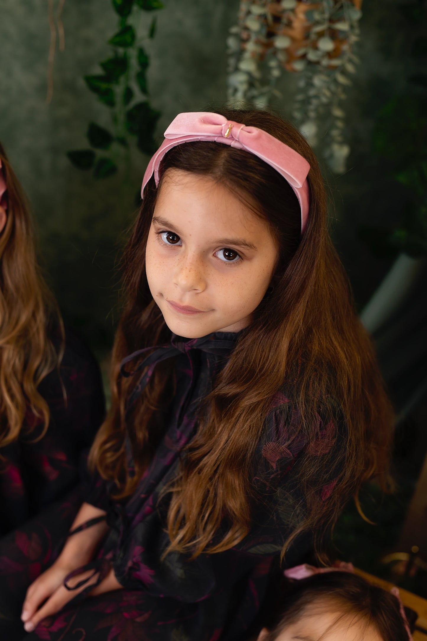 Matilda Velvet Headband - Salmon Peach *NEW COLOR*