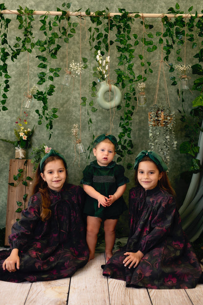 Primrose Bow Headband - Spruce Green (Handmade in the USA!)