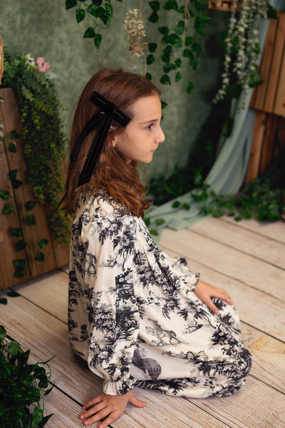 Rebecca Velvet Clip - Rose