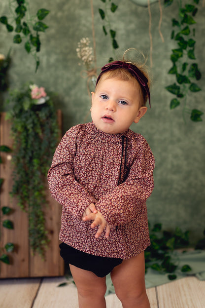 Matilda Velvet Wrap - Navy