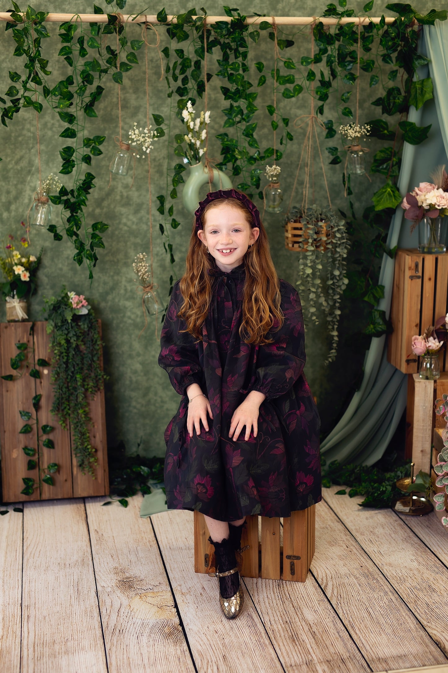 Velvet Ripple Headband - Red