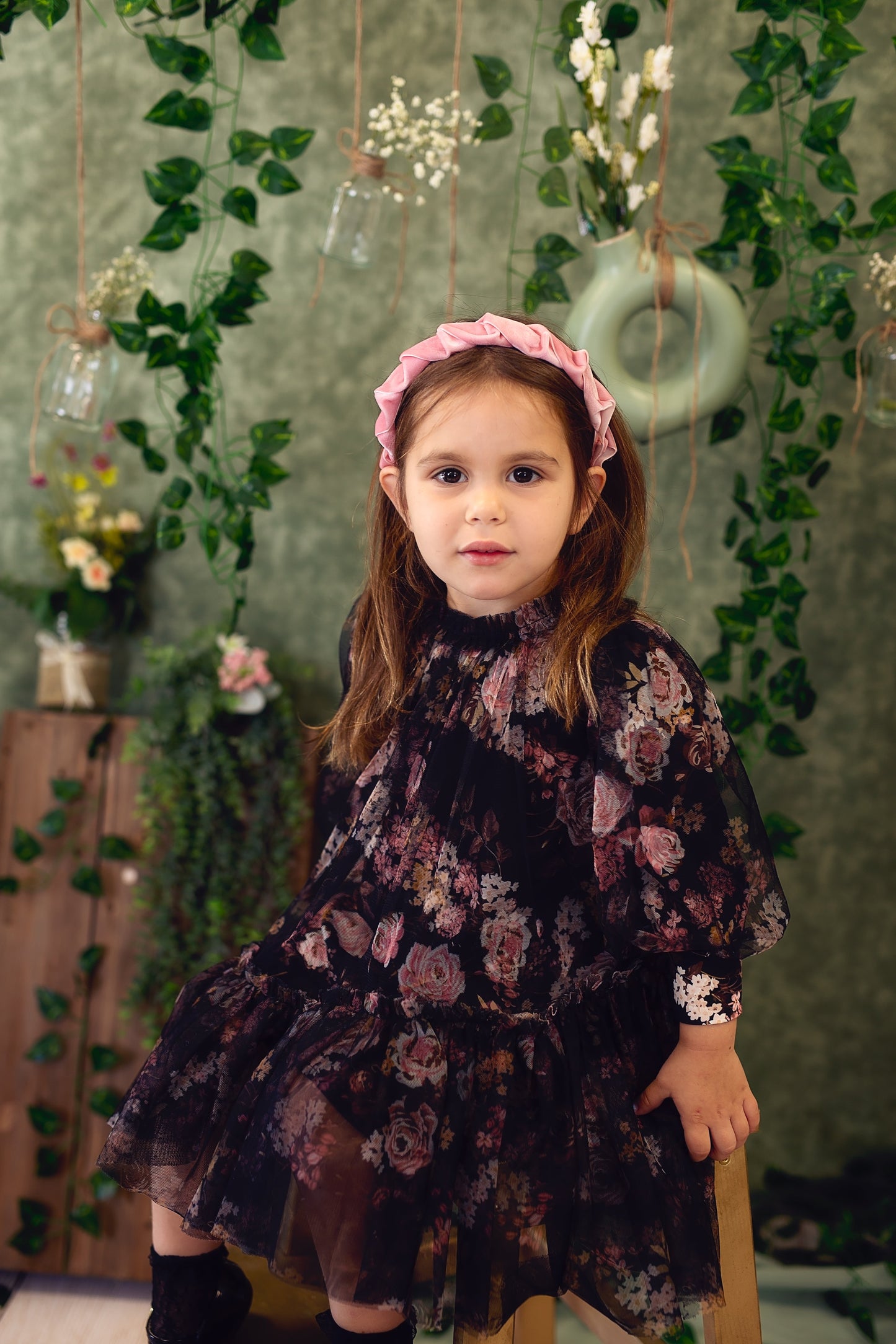 Velvet Ripple Headband - Red