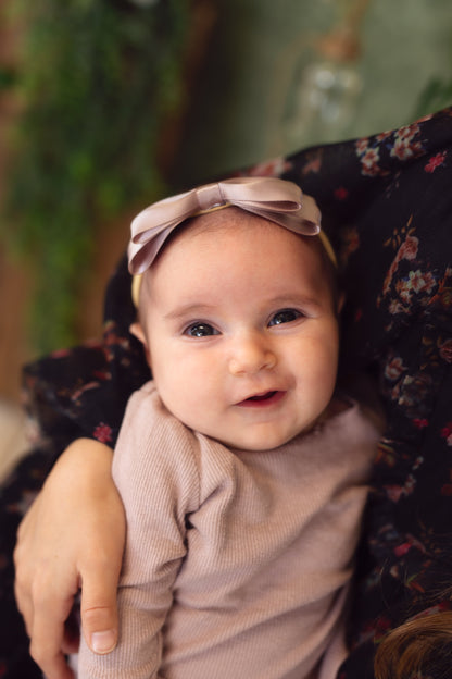 Heather Satin Bow Newborn - Available in 8+ Colors