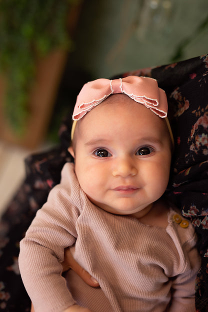 Heather Moonstitch Bow Newborn - Available in 10 Colors