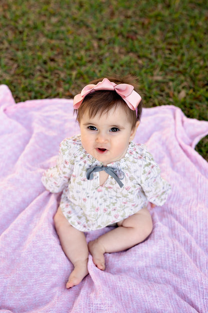 Knotted Heather Duo Wrap - Vanilla