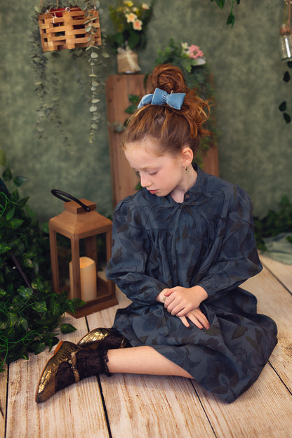 Petite Puffed Piggies - Navy