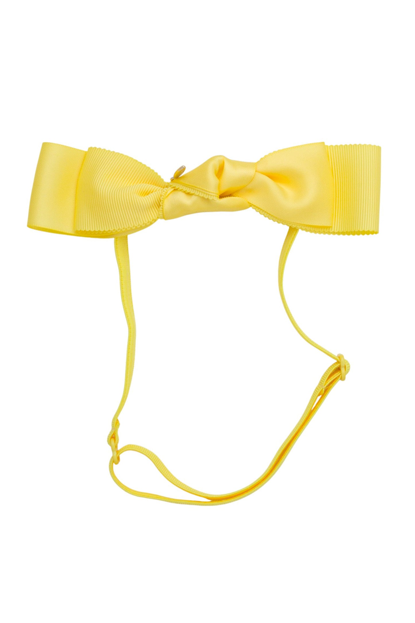 Knotted Heather Duo Wrap - Lemon Yellow