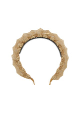 Lace Crown Headband - Gold