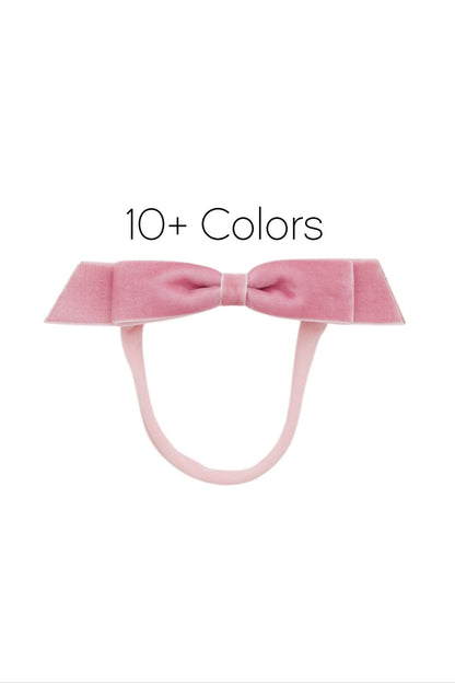 Matilda Velvet Bow Newborn - Available in 10+ Colors