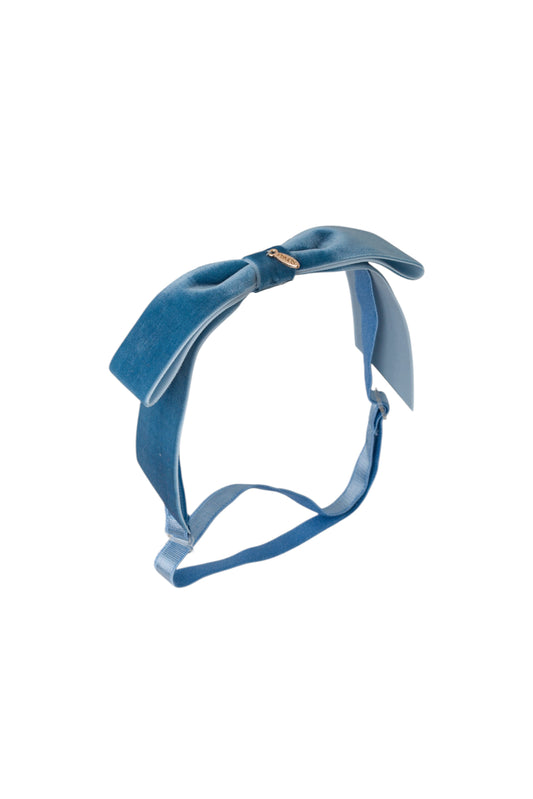 Matilda Velvet Wrap - Denim