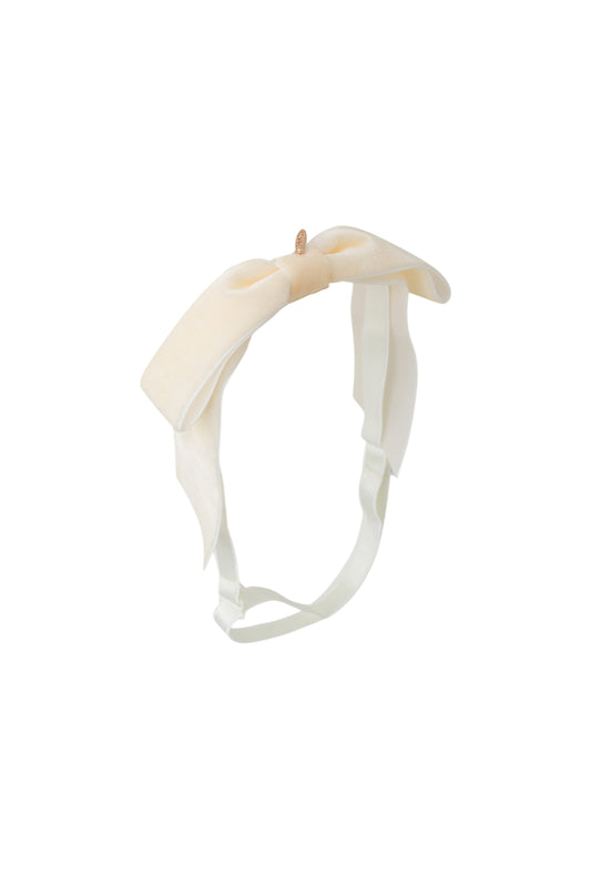 Matilda Velvet Wrap - Ivory