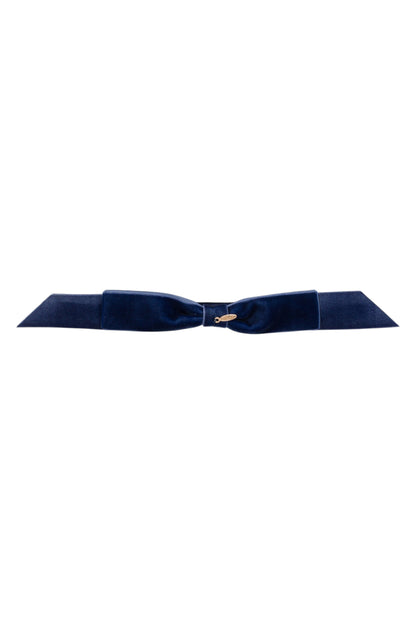 Matilda Velvet Wrap - Navy