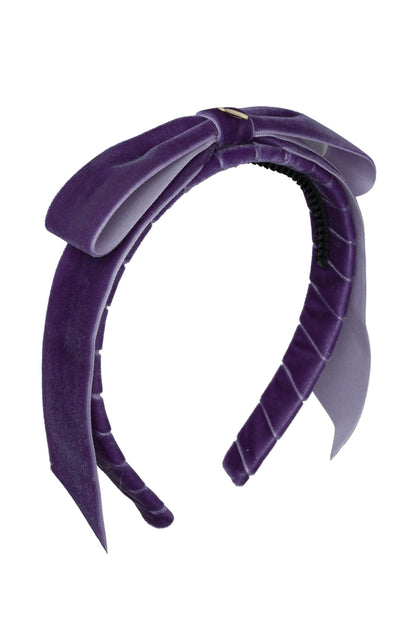 Matilda Velvet Headband - Dark Purple *NEW COLOR*