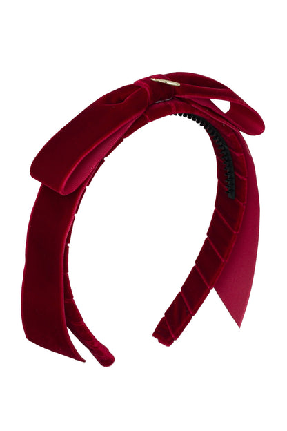 Matilda Velvet Headband - Dark Red *NEW COLOR*