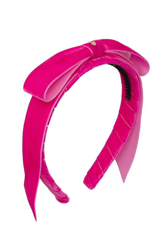 Matilda Velvet Headband - Hot Pink *NEW COLOR*