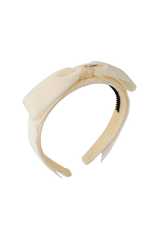 Matilda Velvet Headband - Ivory