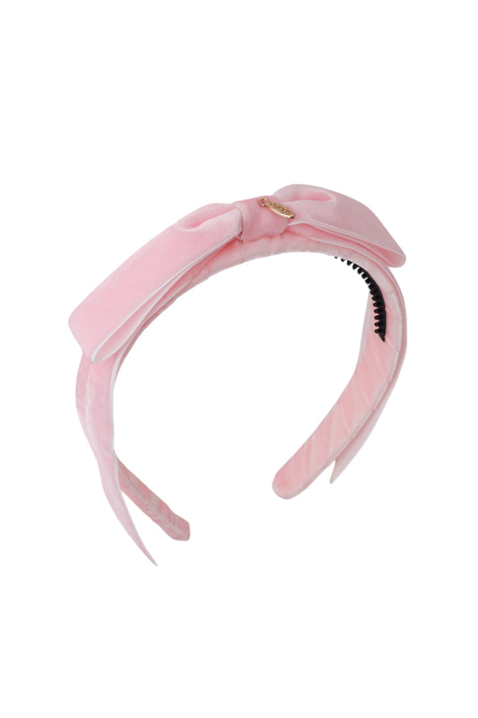 Matilda Velvet Headband - Baby Pink