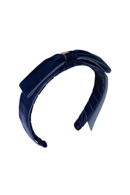 Matilda Velvet Headband - Navy